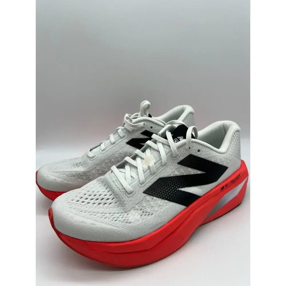 New Balance FuelCell SuperComp Trainer v3 Urgent Red Sea Salt Black Men 10.5..